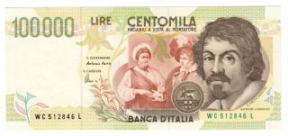 Italy 100000 Lire 1994 Unc 100.  000 Lire / Lira 1994 Italia Unc