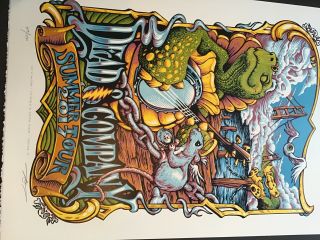 Dead And Company 2017 Summer Tour Vip Poster Signed Aj Masthay