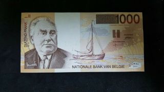 Bank Of Belgium,  1000 Francs 1995 2001,  Unc