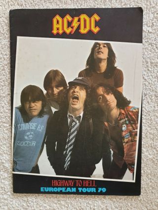 Ac/dc Tour Programme 1979 - With Ticket