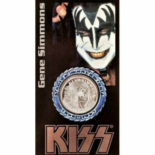 Kiss Gene Simmons Liberty Silver Coin