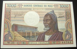 1000 Francs (nd) 1970 Gem Uncirculated Banknote From Mali