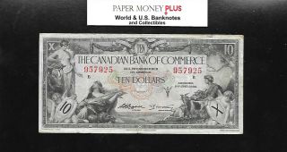Canada 1935 The Canadian Bank Of Commerce 10 Dollars