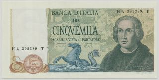 Italy 5000 Lire 1973,  P.  102b_unc