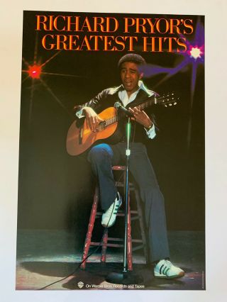 1977 Richard Prior Greatest Hits Promotional Poster 24” X 36” Comedy