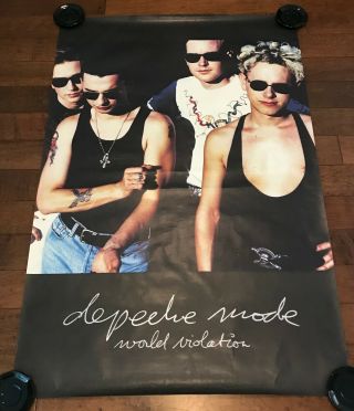 Depeche Mode Subway Poster - World Violation Band 1990