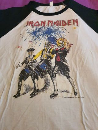 Iron Maiden 1985 Independence Day raglan size L 2