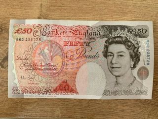 1994 Great Britain 50 Pounds,  Bank Of England,  Unc Banknote