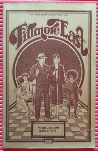 Final Fillmore East Program June 25 - 27 1971 Allman Brothers J Geils Albert King