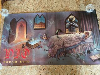 Dio - Dream Evil / 1987 Warner Bros.  Records Large Promo Poster