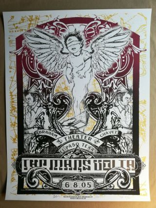 The Mars Volta 2005 Concert Poster - El Paso,  Tx - Jermaine & Jared Conner A/p
