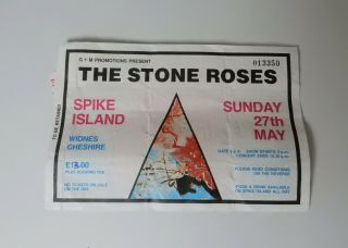 The Stone Roses,  Spike Island Gig Ticket 27th May 1990
