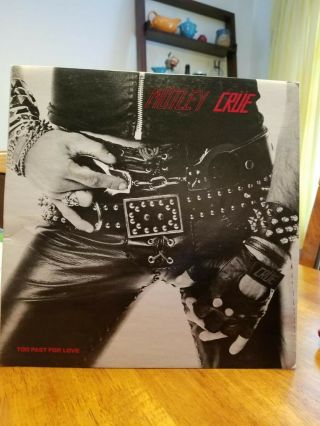 Motley Crue " Too Fast For Love " Leathur Records Album Jacket,  No Vinyl Album