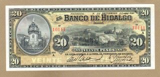 Mexico: 20 Pesos Banknote,  (unc),  P - S307d,  01.  09.  1910,