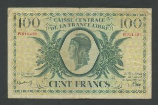 French Equatorial Africa 100 Francs 1941 Libre P13 World Paper Money