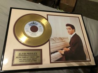 Elvis Presley 24k Gold Plated How Great Thou Art Limited Edition 810/5000