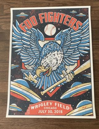 Foo Fighters Wrigley Field Chicago 7/30/2018 Poster 626/750