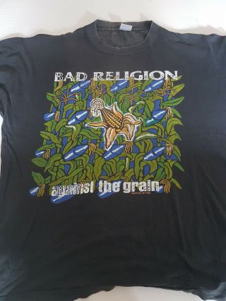 Bad Religion; Against The Grain Tourshirt 1990,  Bad Brains,  Earth Crisis,  Madball