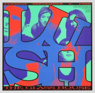 Lynne Porterfield - 1996 - Lush Concert Poster @ The Glass House Pomona,  Ca