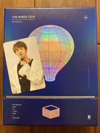Bts The Wings Tour In Seoul Dvd With Jin Photocard (us Ship Only)