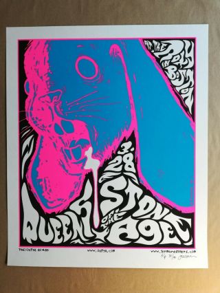 Queens Of The Stone Age 2005 Concert Poster - Boston,  Ma - Jermaine Rogers Ap