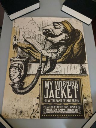My Morning Jacket 2012 Raleigh Nc Concert Poster S/n 1/165