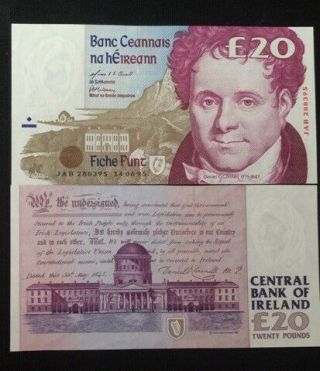 1995 Ireland Republic 20 Pounds (p 77b) - Unc -
