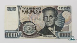 Austrian Banknote 1000 Schillings,  1983,  Tausend Schilling Erwin Schrödinger