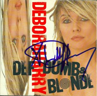 Debbie Harry Signed Def,  Dumb,  & Blonde Cd Blondie