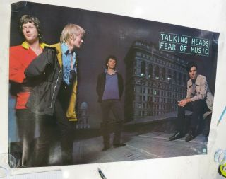 Talking Heads - Fear Of Music - 1979 Promo Poster,