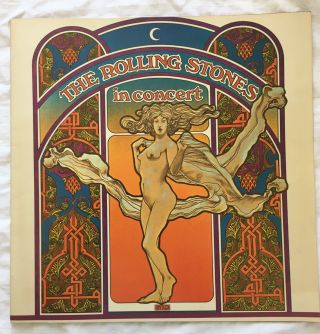 Rolling Stones 1969 Let It Bleed Tour Concert Program Brochure Fine,  Kept Stored