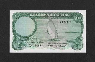 Aunc 10 Shillings 1964 East Africa
