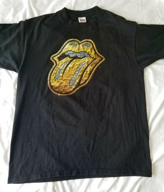 Rolling Stones Bridges To Babylon Tour 1997 - 1998 Xl Black T - Shirt Great