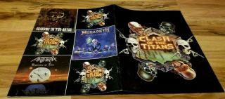 Clash Of The Titans Anthrax Slayer Megadeath 20 Pagetour Book,  Poster