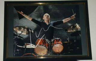 Metallica - Hand Signed Large Photo Lars Ulrich - With Framed