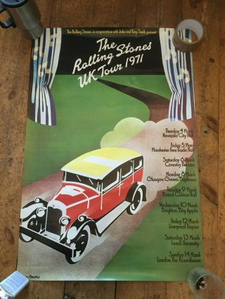 The Rolling Stones Uk Tour 1971 Poster