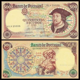 Portugal 500 Escudos,  1979,  P - 170,  Banknote,  Unc
