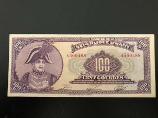 Haiti 1979 100 Gourdes Uncirculated Banknote