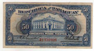 Paraguay Note 50 Pesos Fuertes 1923 P166