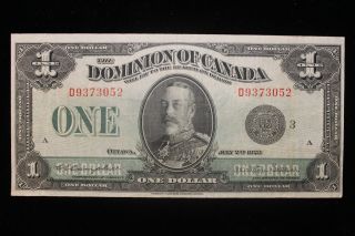 1923 Dominion Of Canada.  ($1) One Dollar.  Campbell - Sellar.  Black Seal.