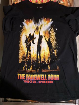 Kiss Tshirt Farewell Tour 2000 Tour Concert Never Worn Xl Stage Dates