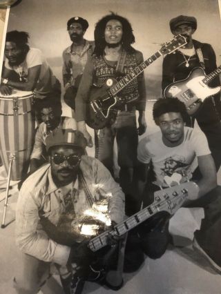 BOB MARLEY AND THE WAILERS POSTER PHOTO Concert Vintage 2