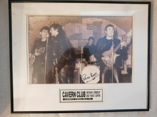 The Beatles Limited Ed.  Pete Best Signed Cavern Club 16x20 Framed Lithograph