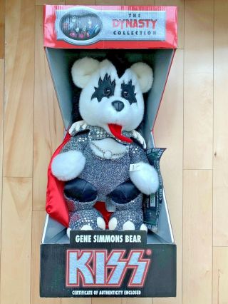 Kiss Gene Simmons Dynasty Bear Never Removed From Box 1998 Spencer Exclusive