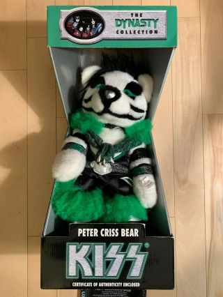 Kiss Peter Criss Dynasty Bear Never Removed From Box 1998 Spencer Exclusive