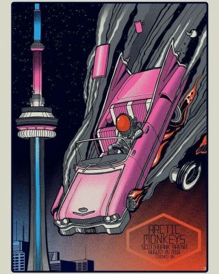 Arctic Monkeys Toronto Canada 2018 Show Poster Signed & Numbered