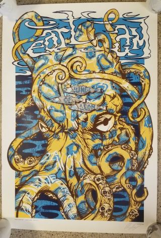 Pearl Jam Poster Adelaide Australia Rhys Cooper 2006 Signed,  Not Numbered S/n