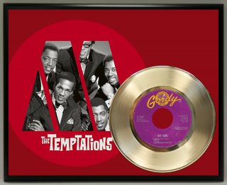 The Temptations My Girl Gordy Label Poster Art Metalized Vinyl Record Plaque