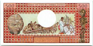 Central African States 500 Francs 1980 UNC Banknote - k172 2