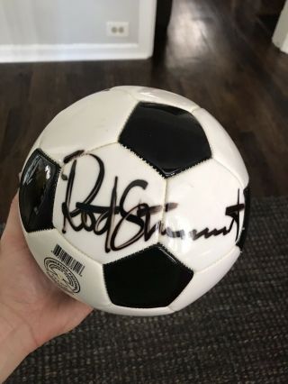 Rod Stewart Autographed Soccer Ball - From Kansas City - Sprint Center